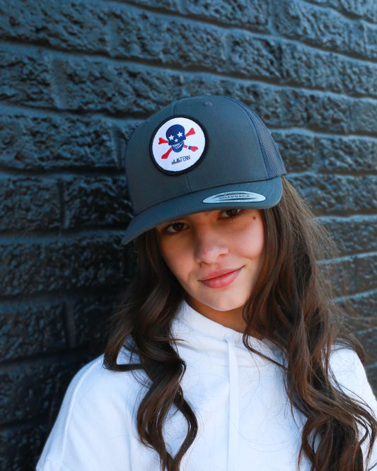 Patch Trucker - Charcoal/Navy