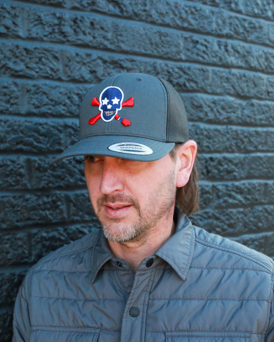 The Classic Trucker - Charcoal/Black