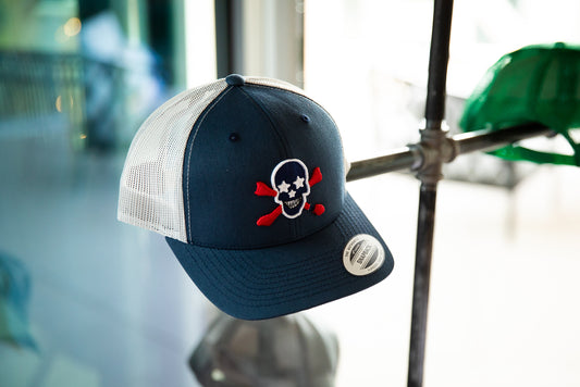 The Classic Trucker - Navy/Silver