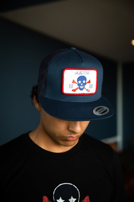 The Flat Bill Trucker - Navy