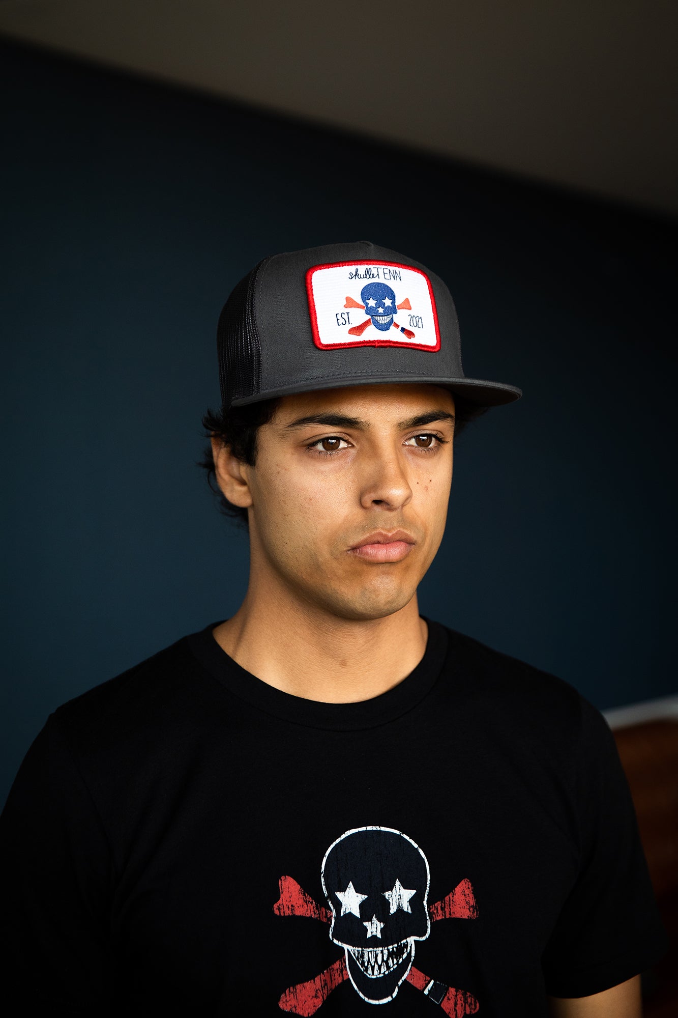 The Flat Bill Trucker - Charcoal