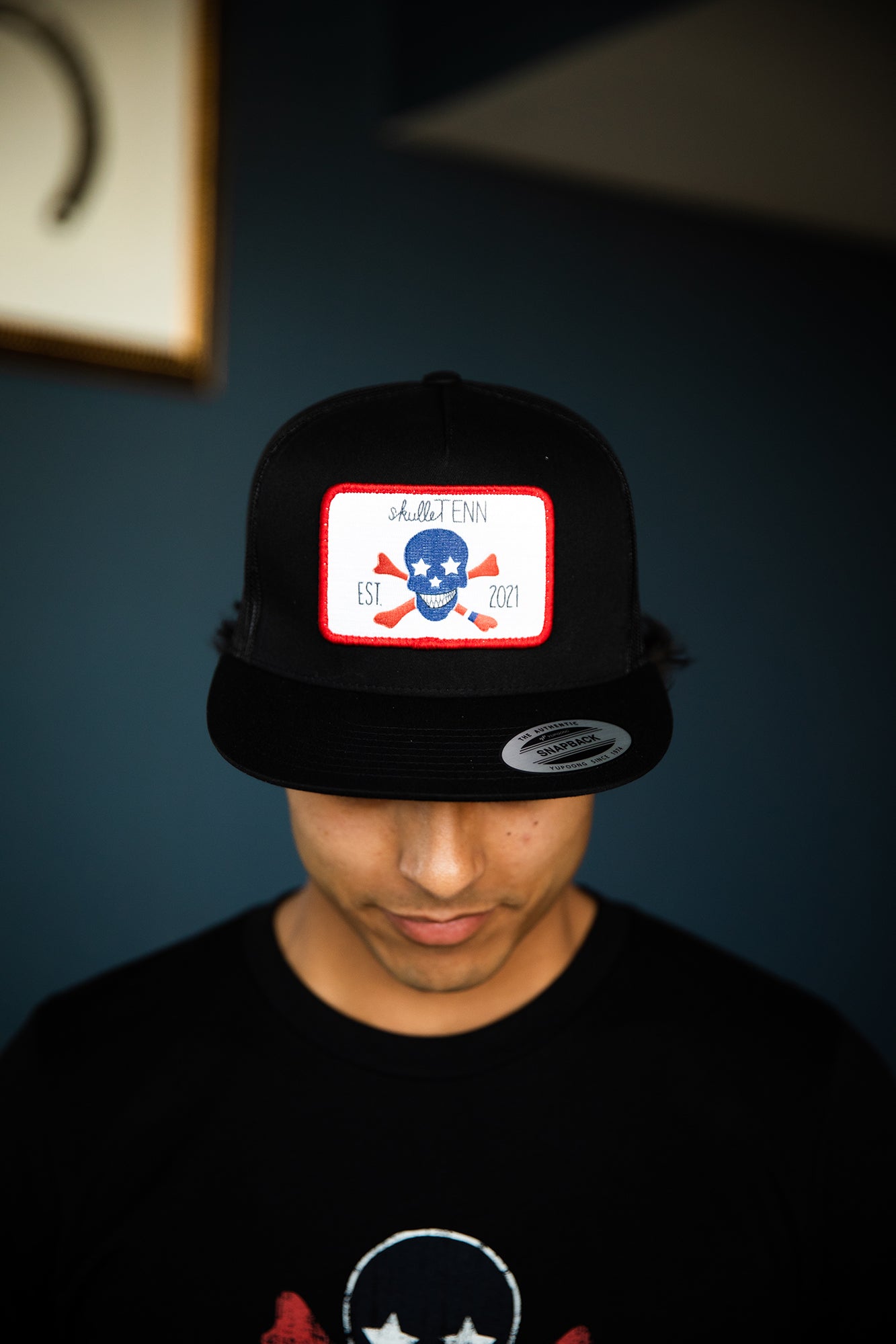 The Flat Bill Trucker - Black