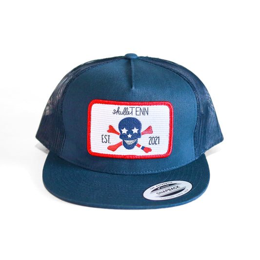 The Flat Bill Trucker - Navy