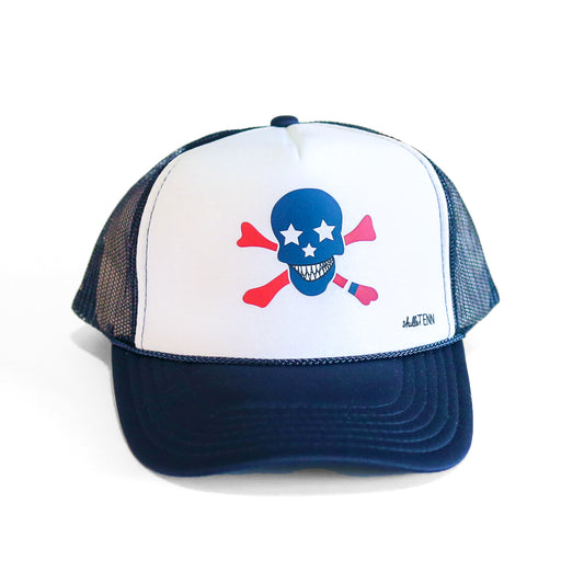 Retro Trucker - White/Navy