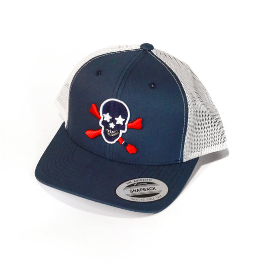 The Classic Trucker - Navy/Silver