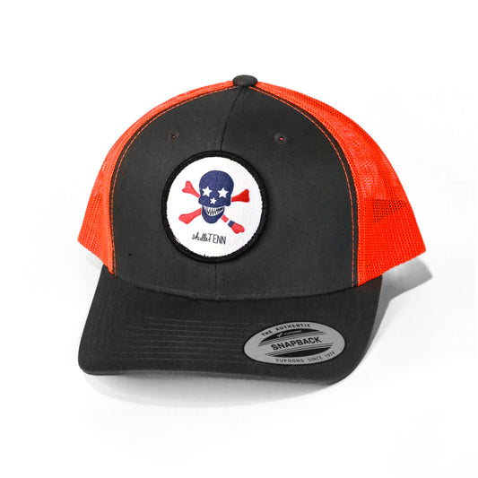 Patch Trucker - Charcoal/Neon Orange